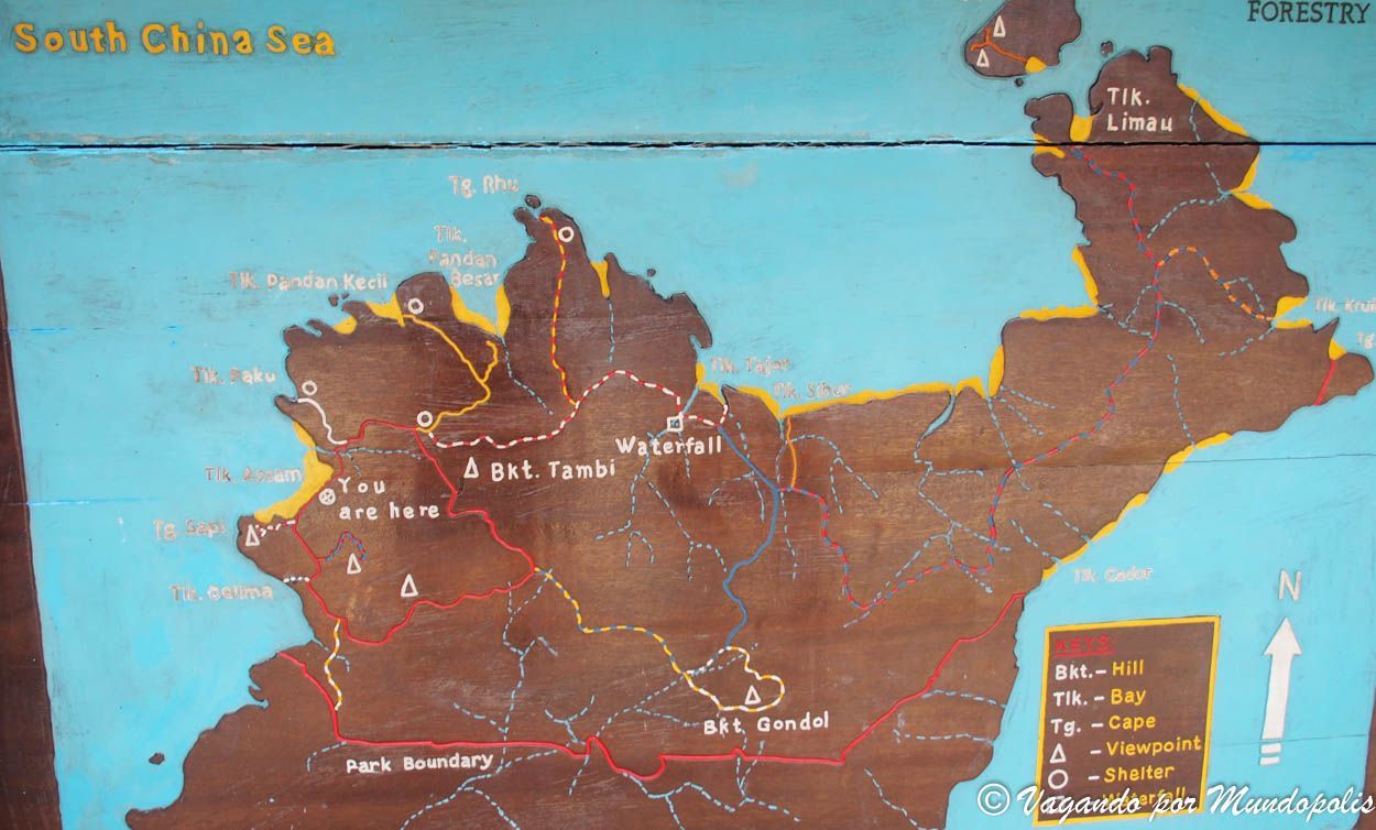 mapa-parque-nacional-de-bako